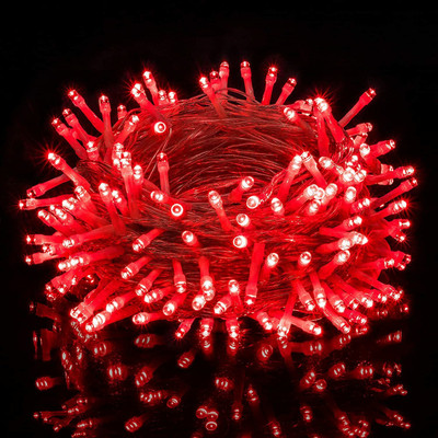 U.R.M. Enterprises 45 LEDs 12 m Red Steady Bulb Rice Lights(Pack of 1)