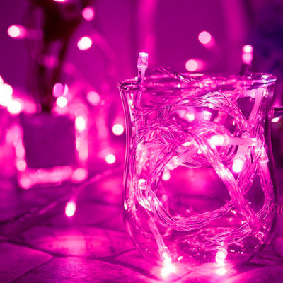 Infiprises 20 LEDs 5 m Pink Steady String Rice Lights(Pack of 1)