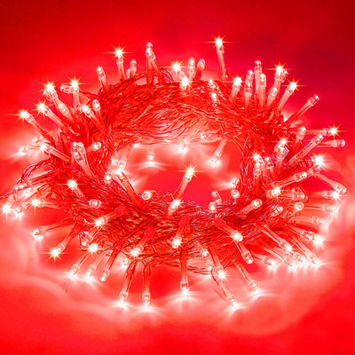 MPROW 40 LEDs 11 m Red Steady String Rice Lights(Pack of 1)