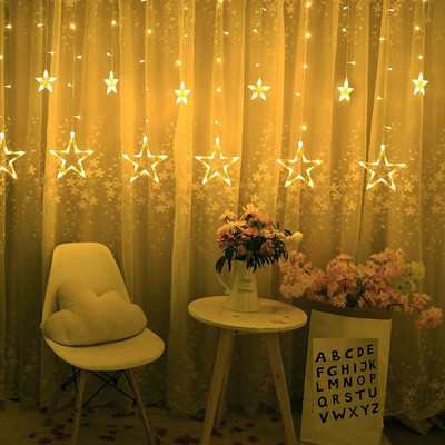 Techpunch 12 LEDs 3 m Yellow Flickering Star Rice Lights(Pack of 1)