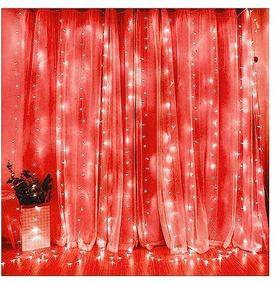 FITUP 325 LEDs 39 m Red Steady Strip Rice Lights(Pack of 1)