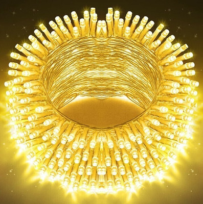 spark world 16 LEDs 4 m Yellow Steady Bulb Rice Lights(Pack of 1)