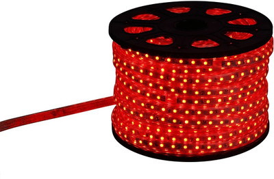 BMP 1200 LEDs 10 m Red Steady Strip Rice Lights(Pack of 1)