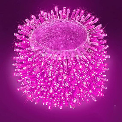 SV GLOBAL 66 LEDs 20 m Pink Steady Bell Rice Lights(Pack of 1)