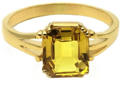 GenZcomplex Stone Sapphire Gold Plated Ring