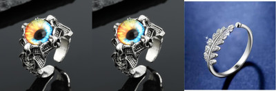 Teeragaj Alloy Silver Plated Ring Set