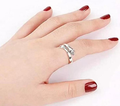 MA Enterprises Stainless Steel Silver Plated Ring