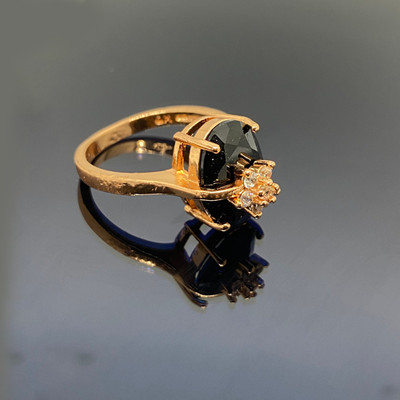 Taksh Online Taksh Online Rose Gold Plated Brass Ruby Gold Plated Ring