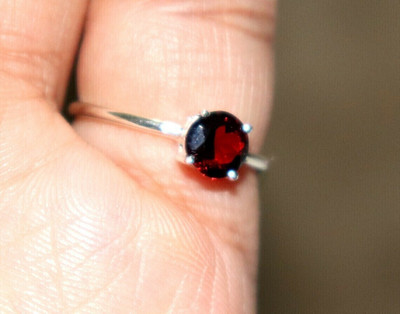 GenZcomplex Brass Garnet Ring