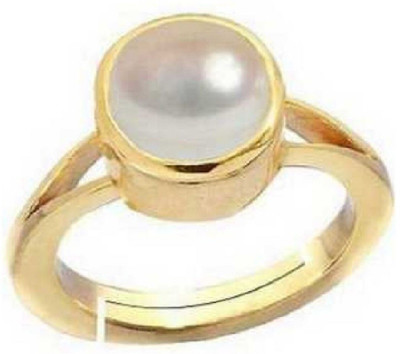 GenZcomplex Copper Pearl Gold Plated Ring