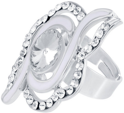 Shostopper by Sukkhi Shostopper by Sukkhi Splendid Designer Rhodium Plated Ring SJ8009R Alloy Gold Plated Ring
