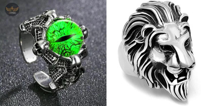 EndlessFashion Alloy Silver Plated Ring Set