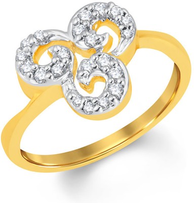 Sukkhi Alloy Cubic Zirconia Gold Plated Ring