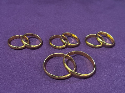 KRISHMAYATOZ -Krishmay gold plated combo pack of 4 Pairs toe ring set Brass Gold Plated Toe Ring Set