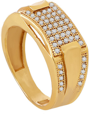 GORASH CREATION Shsy-SP-11_19 Brass Cubic Zirconia Gold Plated Ring