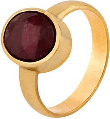 GenZcomplex Stone Ruby Gold Plated Ring