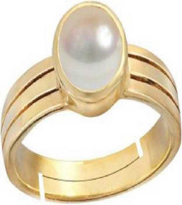 GenZcomplex Stone Pearl Gold Plated Ring