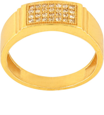 GORASH CREATION Shsy-SP-8_21 Brass Cubic Zirconia Gold Plated Ring