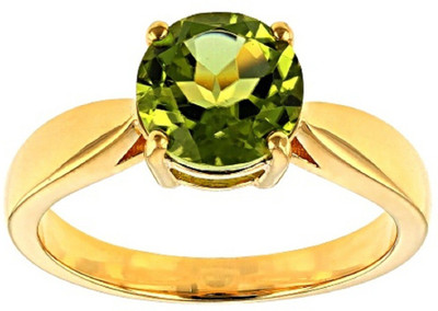 GenZcomplex Stone Peridot Gold Plated Ring