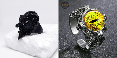 MA Enterprises Alloy Silver Plated Ring Set