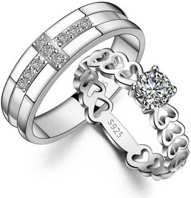 MA Enterprises Alloy 900 Silver Plated Ring Set