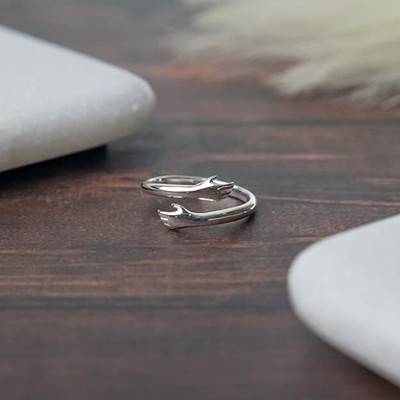 Samm & Moody Amazing I Love U Hand Style Hug Stainless Steel Silver Plated Promise Ring Alloy Emerald Sterling Silver Plated Ring