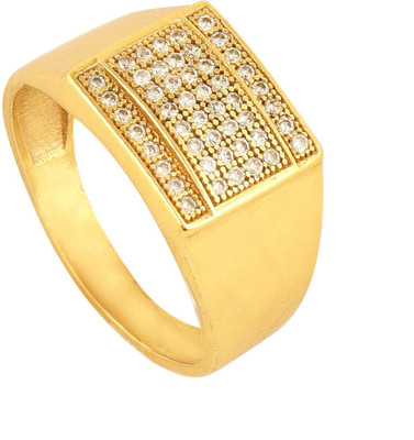 GORASH CREATION Shsy-SP-4_21 Brass Cubic Zirconia Gold Plated Ring