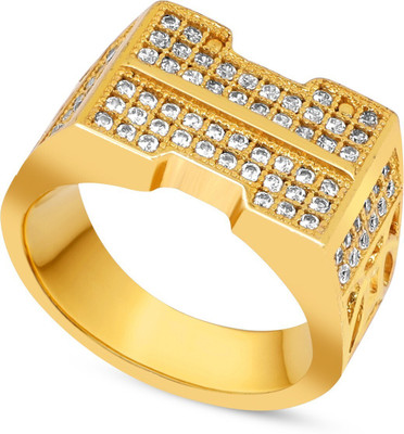 GORASH CREATION Shsy-SP-20_20 Brass Cubic Zirconia Gold Plated Ring