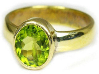 GenZcomplex Brass Peridot Gold Plated Ring