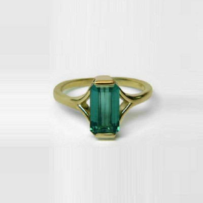 GenZcomplex pannaa23_FW Stone Emerald Gold Plated Ring