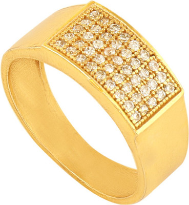 GORASH CREATION Spsy-SP-9_21 Brass Cubic Zirconia Gold Plated Ring