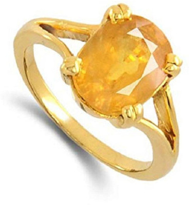 GenZcomplex Stone Ruby Gold Plated Ring
