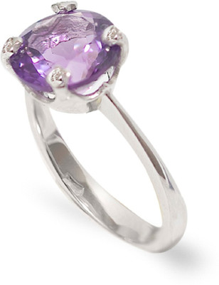 GenZcomplex Stone Amethyst Silver Plated Ring