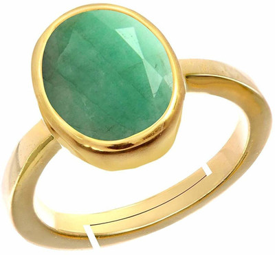 GenZcomplex Alloy Emerald Copper Plated Ring