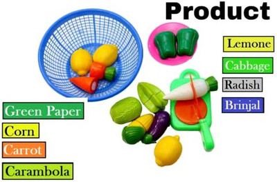 Nafhotoz Sliceable Fruits Cutting Play Toy Set