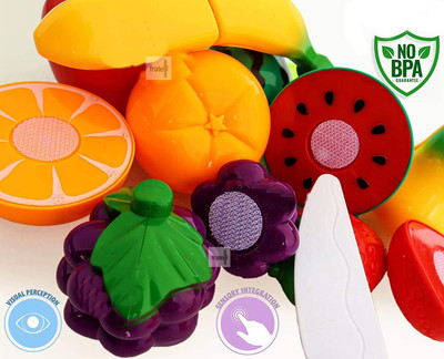 Ruffo Safe Learning Toy Fruit & Veg Cutting Set for Preschoolers