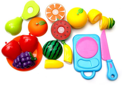 Ruffo Realistic Velcro Fruit & Vegetable Cutting Toy Set