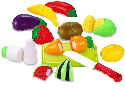 Ruffo Bright and Colorful Fruit & Veg Cutting Set for Learning Play