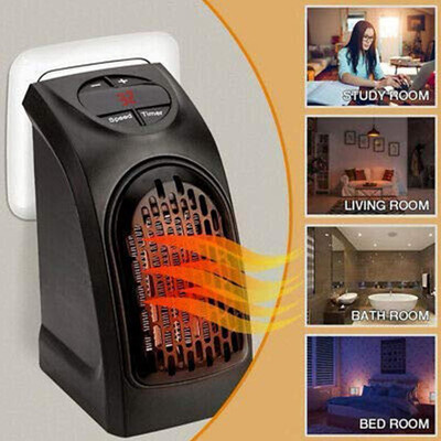Tagve Compact Plug-in Electric 400 Watts Handy Room Heater Fan Room Heater