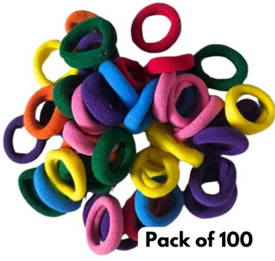 Direct Harvest Mini Rubber Band, Hair Rubber Band for Kids, Rubber Band (Pack of 100) Rubber Band(Multicolor)