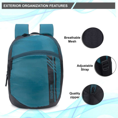 MONVELLI man traking bag 15 L Laptop Backpack(Blue, Black)
