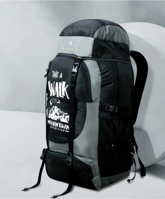 SRACO Mountain Rucksacksbag Hiking Trekking Camping Bag Travel Backpack Rucksack -70L Rucksack  - 70 L(Grey)