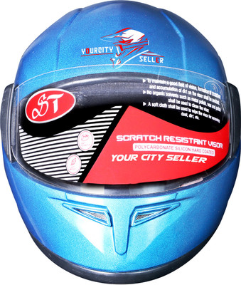 Quite 2JBPN Motorbike Helmet(Blue)