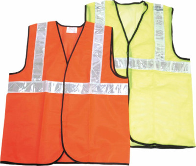 RBGIIT 2 Inches Net Radium Type Night Reflective for Municipal Workers Safety Jacket(green, Orange)