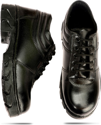 BTOM Steel Toe Leather Safety Shoe(Black, S1, Size 10)
