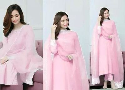 Vajib Embroidered Kurta, Trouser/Pant & Dupatta Set
