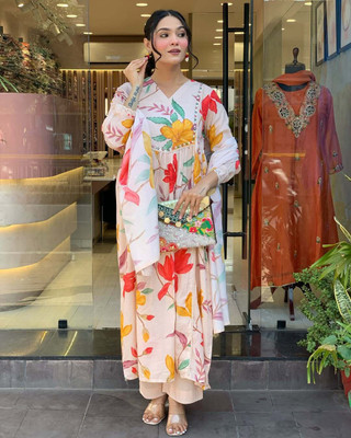 Krisio Embroidered Kurta, Trouser/Pant & Dupatta Set