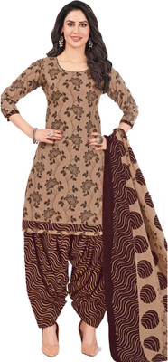 amozo Printed Kurta, Patiala & Dupatta Set