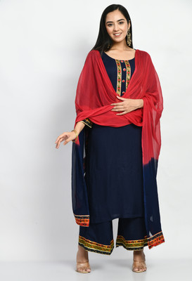 MAURYA Printed Kurta, Salwar & Dupatta Set