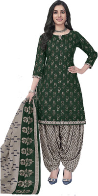 amozo Printed Kurta, Patiala & Dupatta Set
